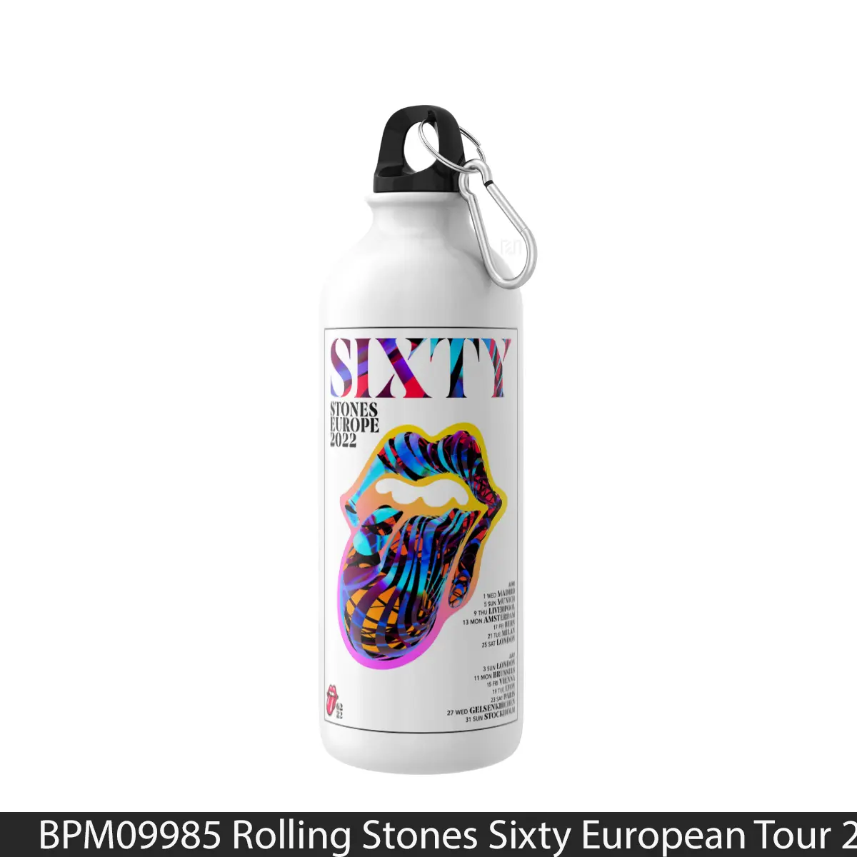 Botol Rolling Stones Sixty European Tour 2022 - Music Sport Bottle