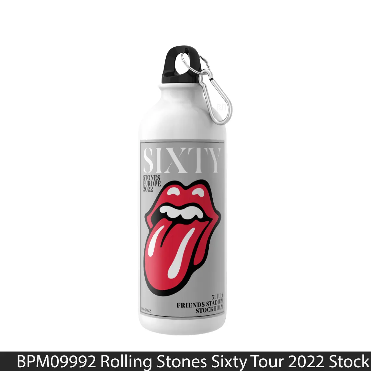 Botol Rolling Stones Sixty Tour 2022 Stockholm Friends Arena - Music Sport Bottle