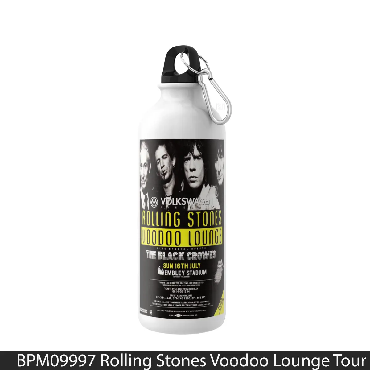 Botol Rolling Stones Voodoo Lounge Tour 1994 London Wembley Stadium - Music Sport Bottle