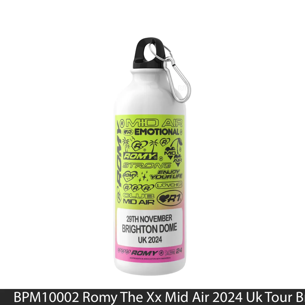 Botol Romy The Xx Mid Air 2024 Uk Tour Brighton Dome - Music Sport Bottle