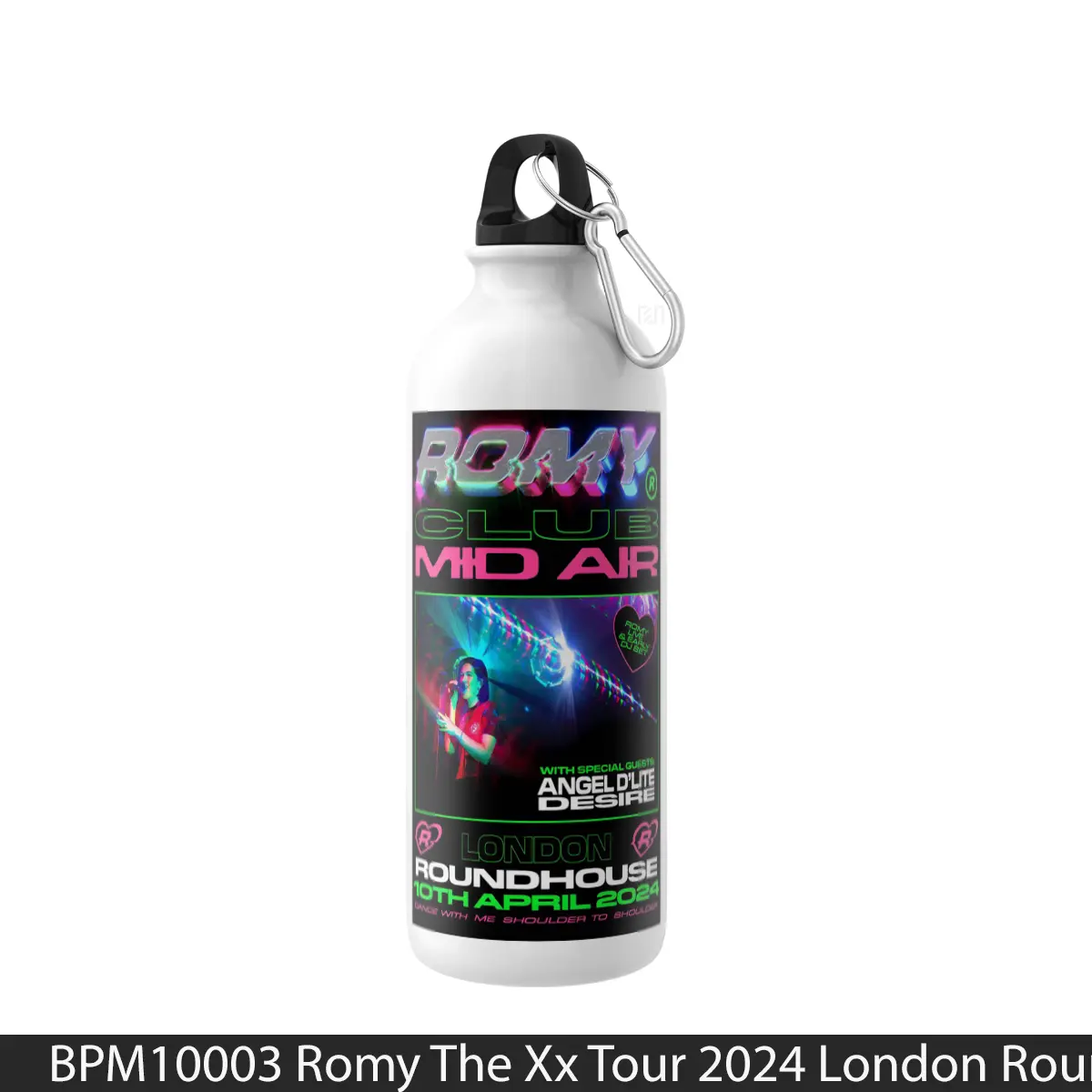 Botol Romy The Xx Tour 2024 London Roundhouse - Music Sport Bottle