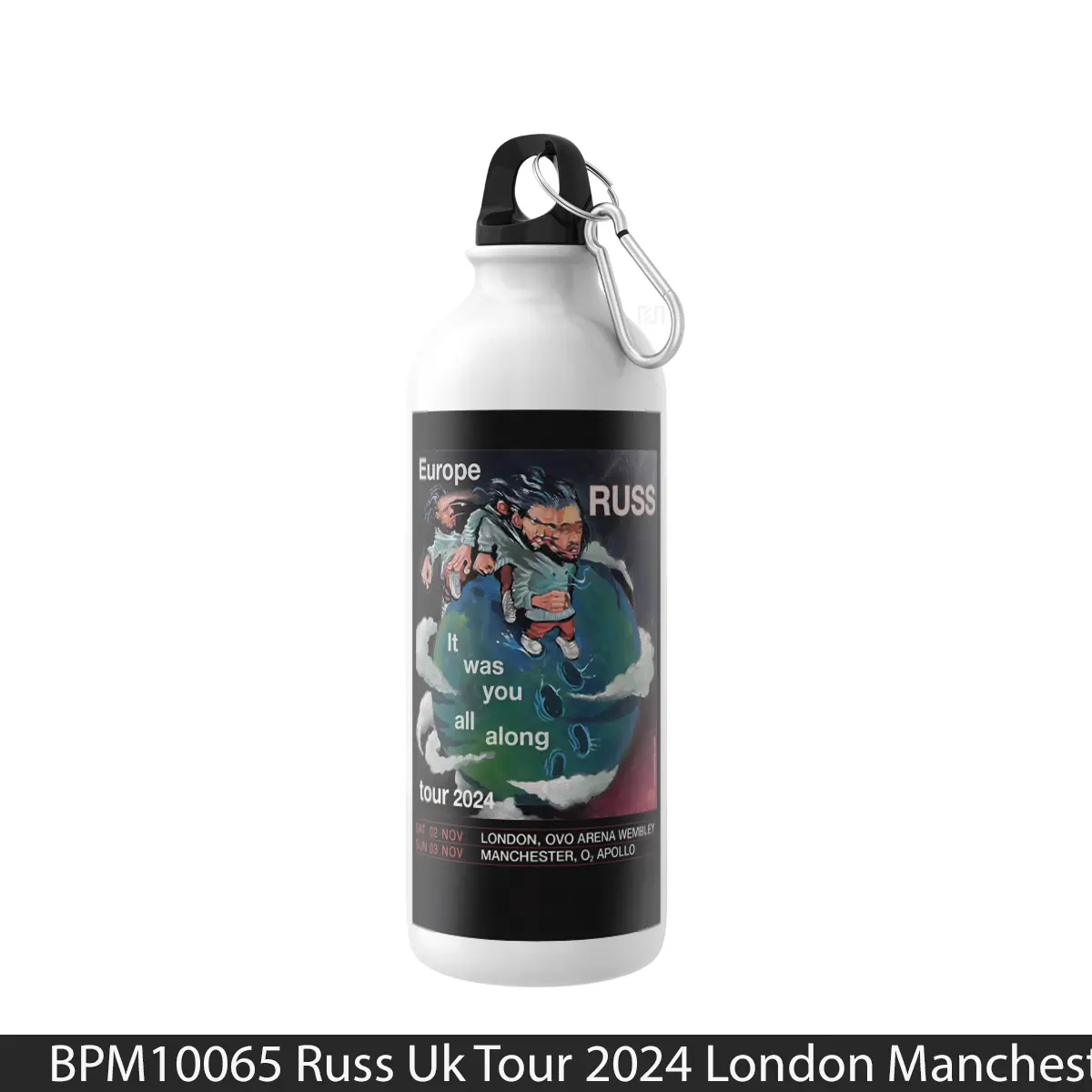 Botol Russ Uk Tour 2024 London Manchester - Music Sport Bottle