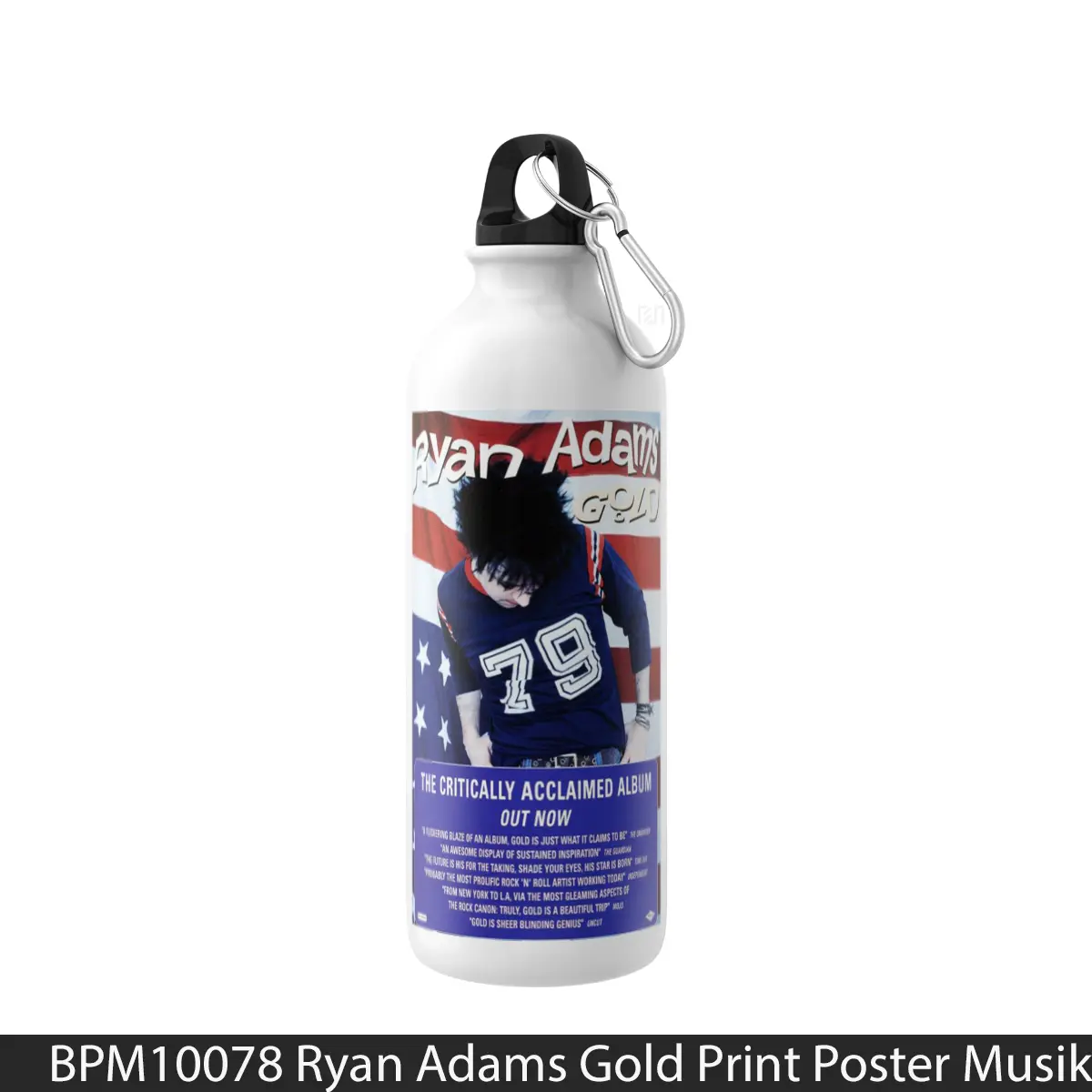 Botol Ryan Adams Gold Print - Music Sport Bottle