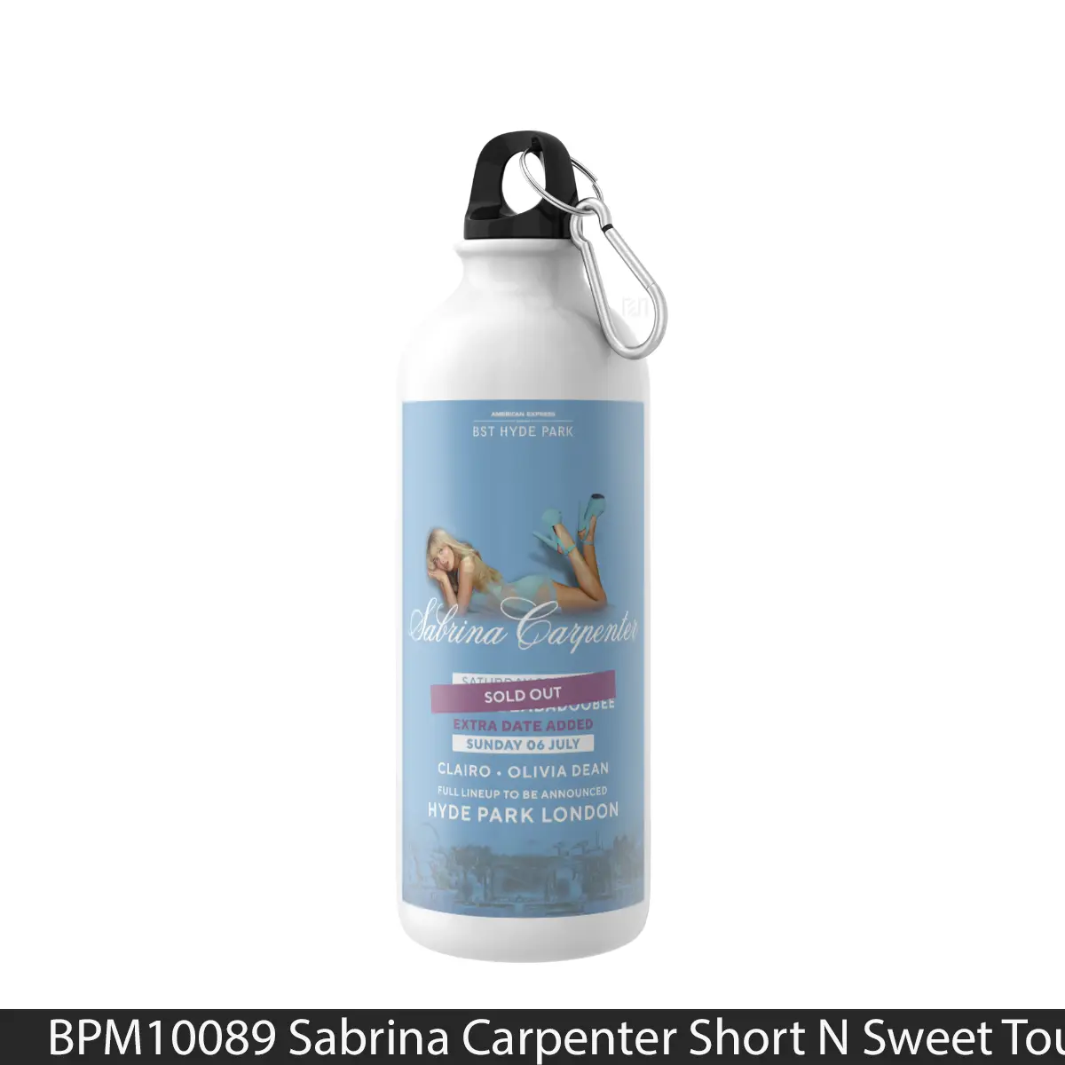Botol Sabrina Carpenter Short N Sweet Tour London Bst - Music Sport Bottle