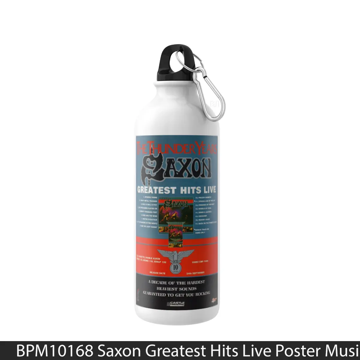 Botol Saxon Greatest Hits Live - Music Sport Bottle