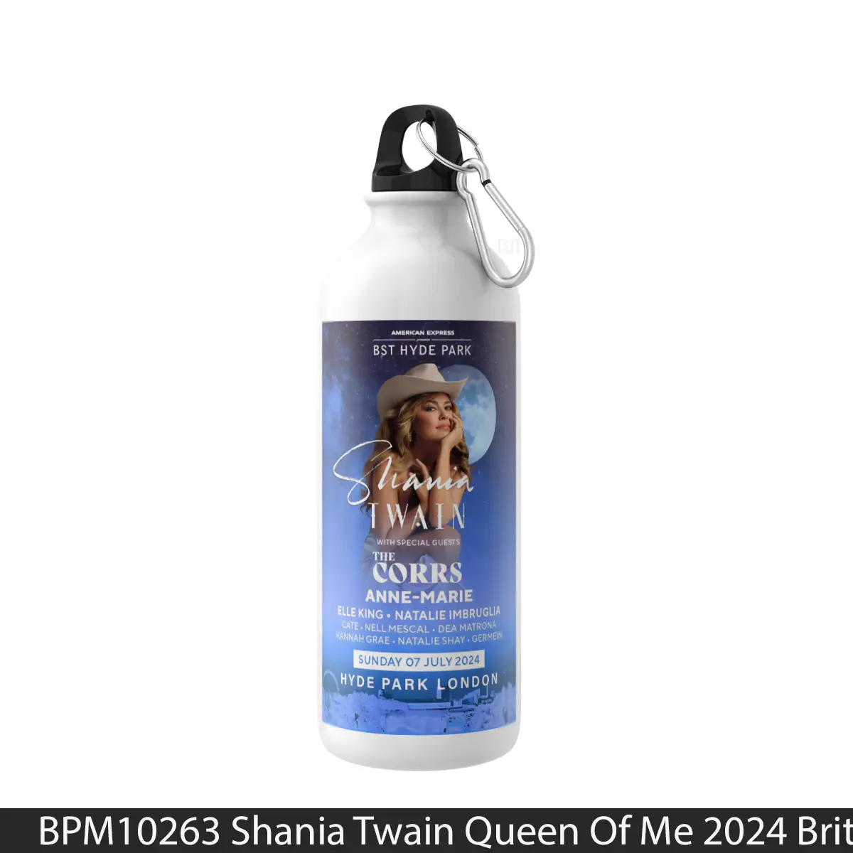 Botol Shania Twain Queen Of Me 2024 British Summer Time - Music Sport Bottle