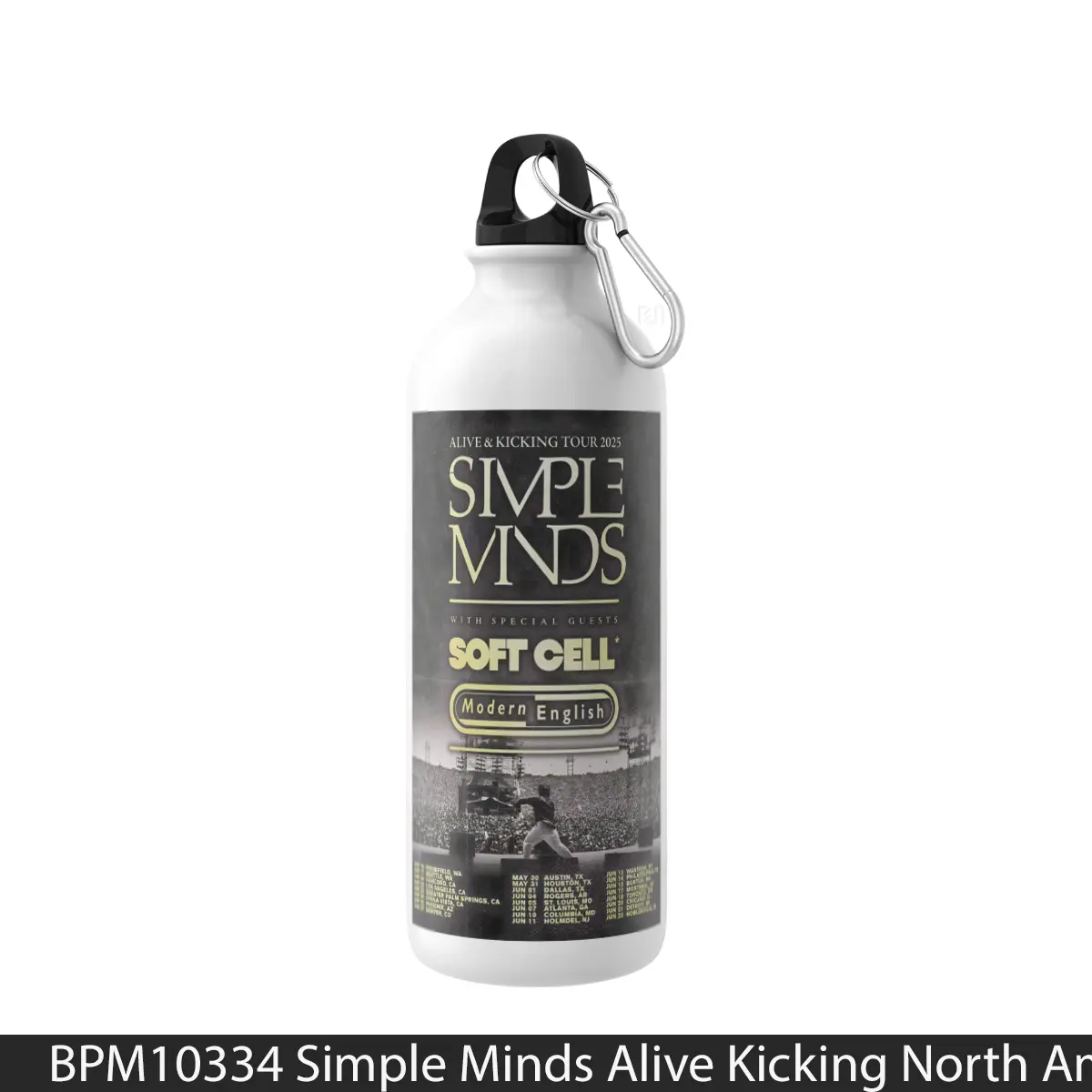 Botol Simple Minds Alive Kicking North America Tour 2025 - Music Sport Bottle