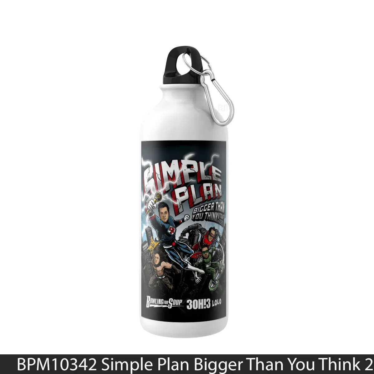 Botol Simple Plan Bigger Than You Think 2025 World Tour - Music Sport Bottle