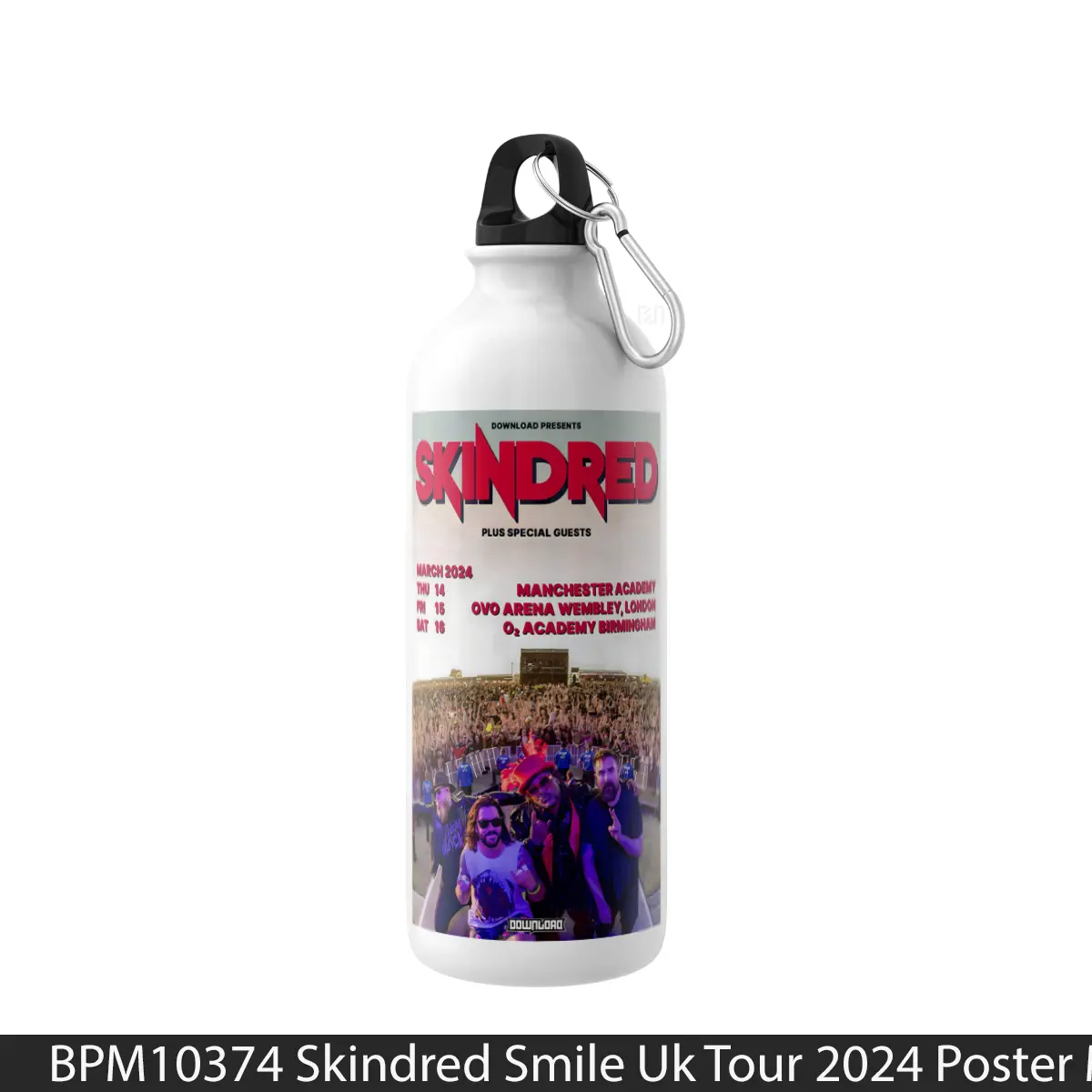 Botol Skindred Smile Uk Tour 2024 - Music Sport Bottle