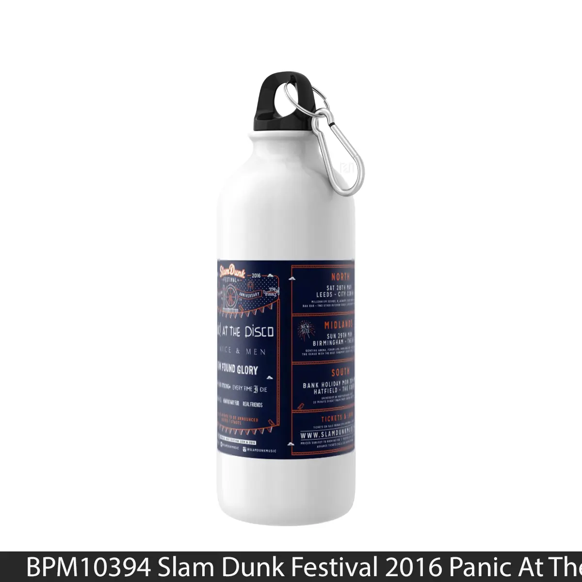 Botol Slam Dunk Festival 2016 Panic At The Disco - Music Sport Bottle
