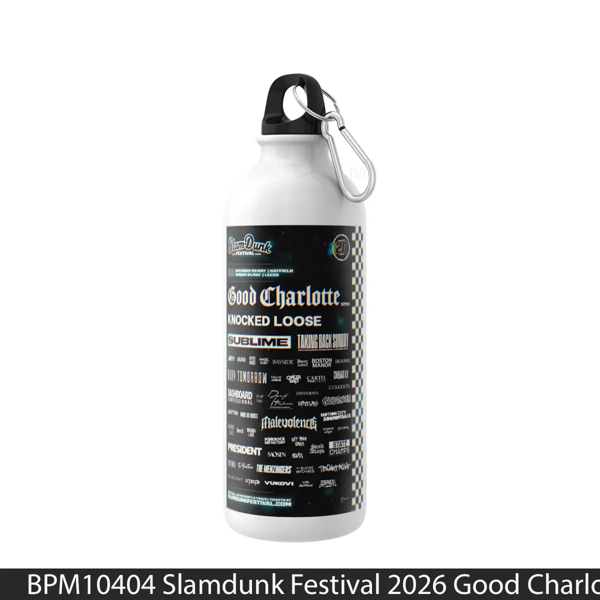 Botol Slamdunk Festival 2026 Good Charlotte Knocked Loose - Music Sport Bottle