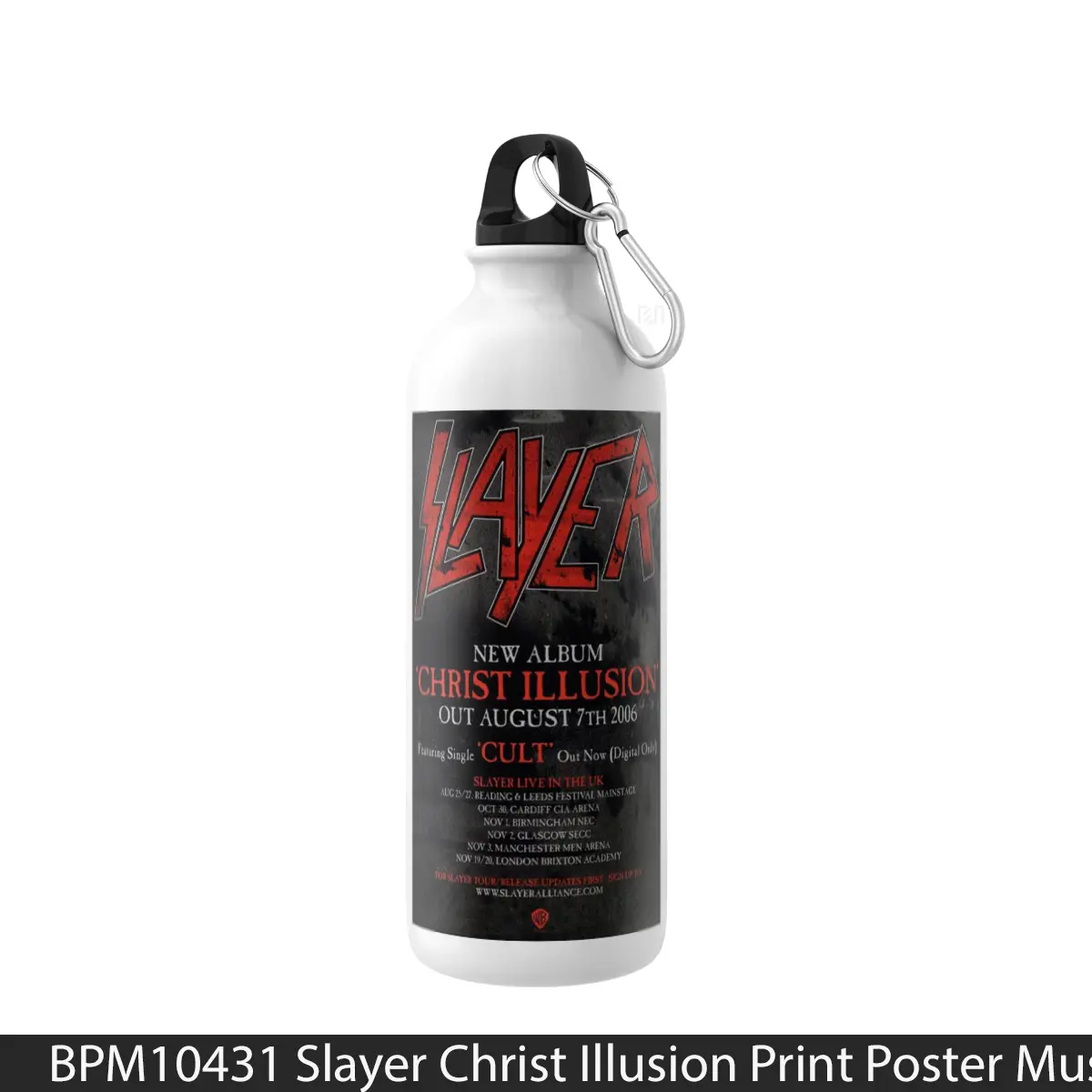Botol Slayer Christ Illusion Print - Music Sport Bottle