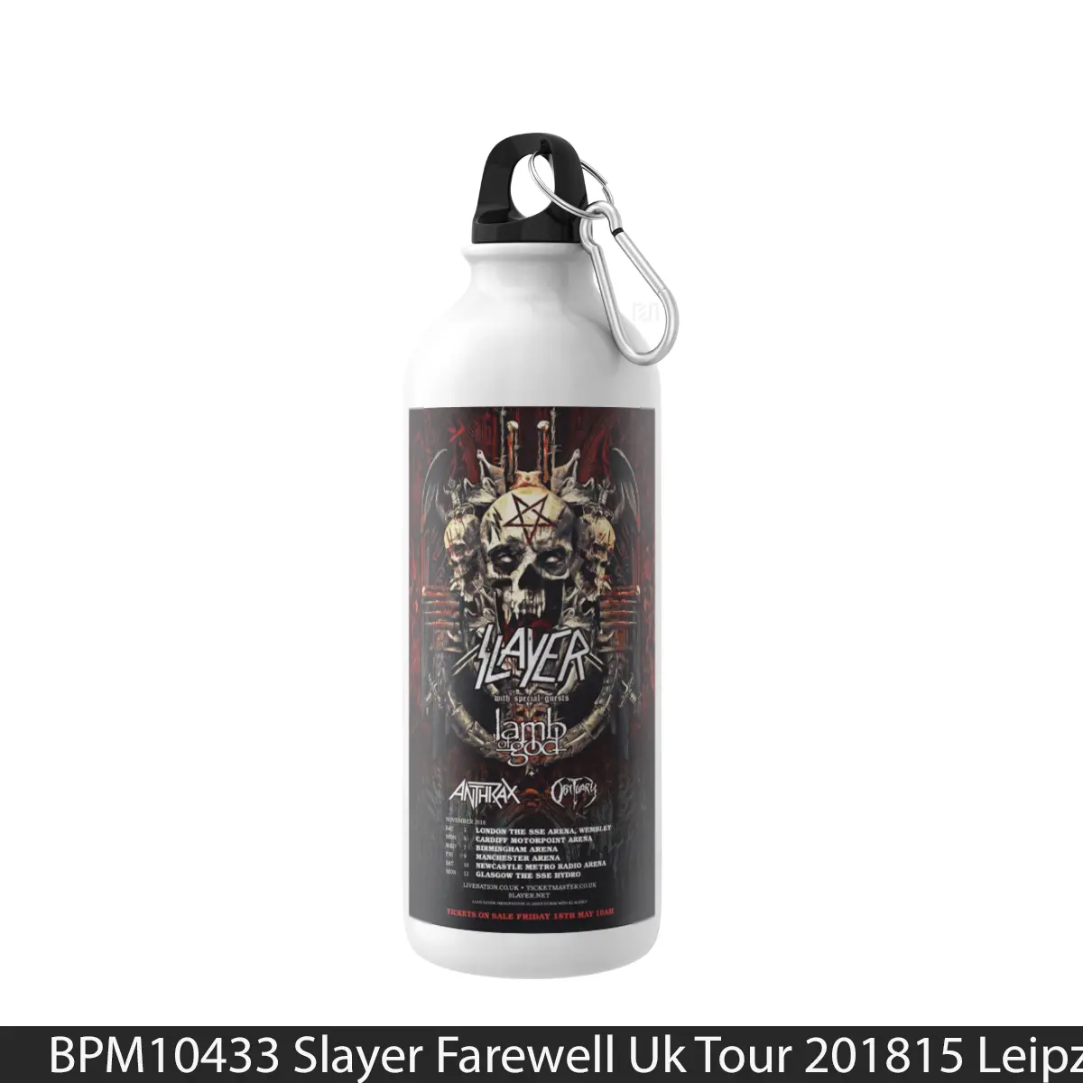 Botol Slayer Farewell Uk Tour 201815 Leipziger - Music Sport Bottle