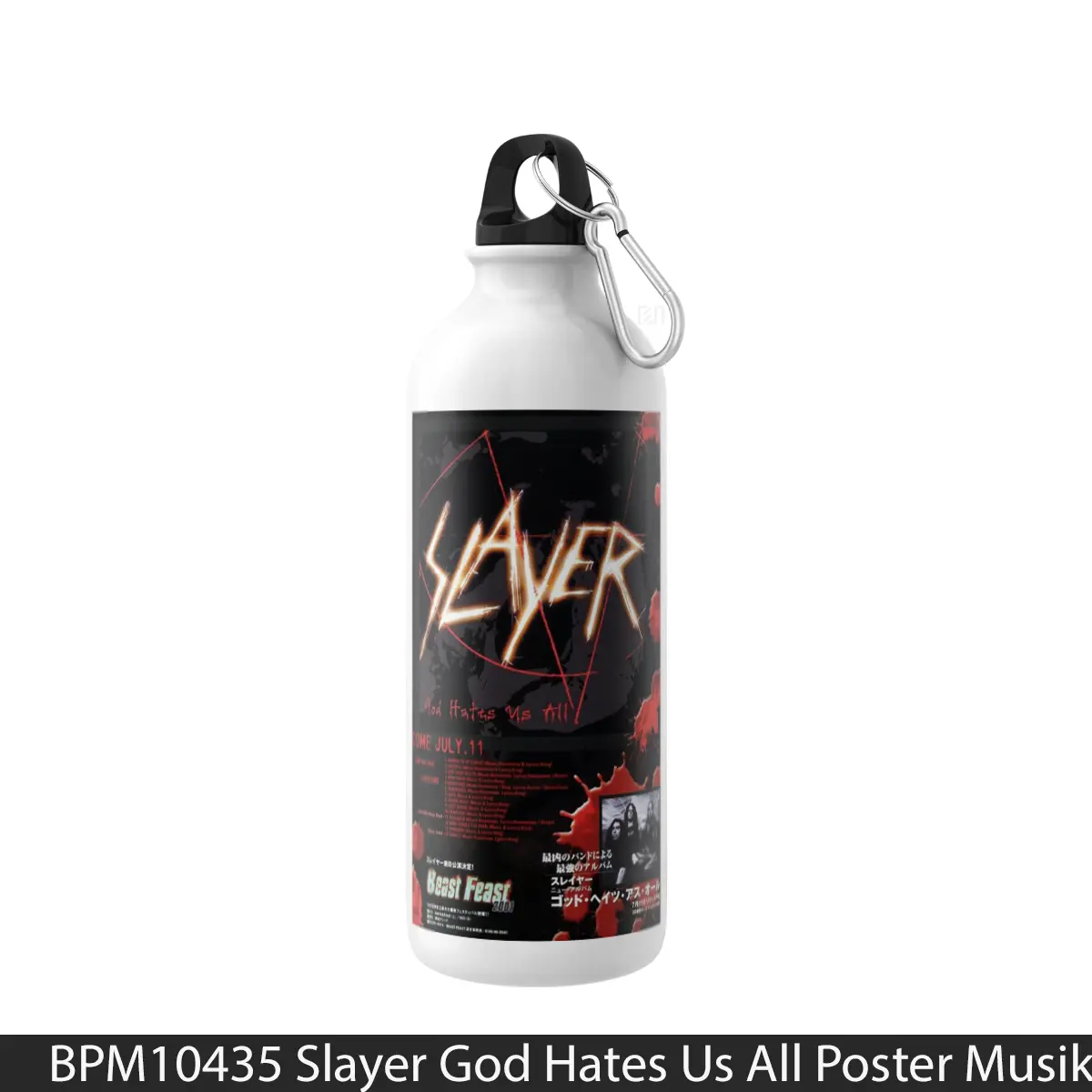 Botol Slayer God Hates Us All - Music Sport Bottle