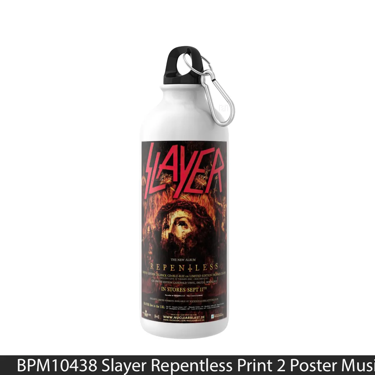 Botol Slayer Repentless Print 2 - Music Sport Bottle