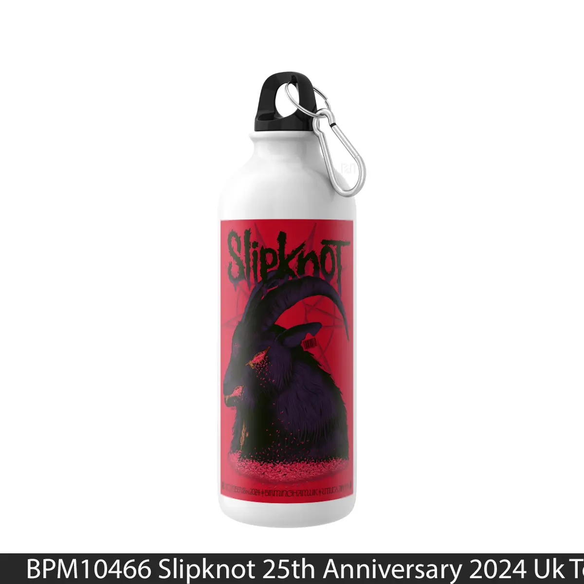 Botol Slipknot 25Th Anniversary 2024 Uk Tour Birmingham - Music Sport Bottle
