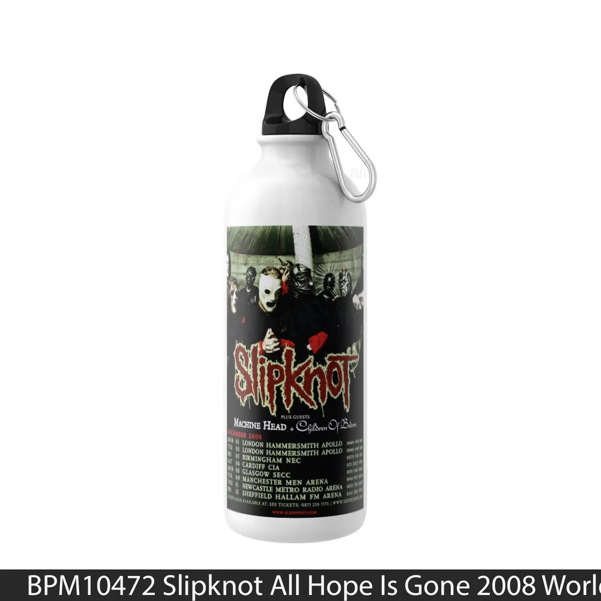 Botol Slipknot All Hope Is Gone 2008 World Tour - Music Sport Bottle