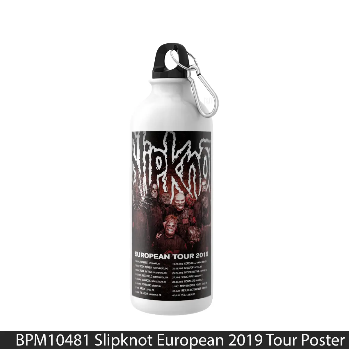 Botol Slipknot European 2019 Tour - Music Sport Bottle