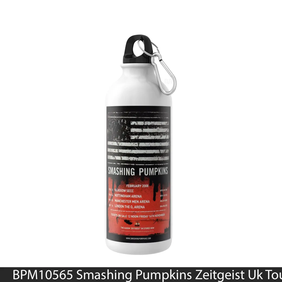 Botol Smashing Pumpkins Zeitgeist Uk Tour 2008 - Music Sport Bottle