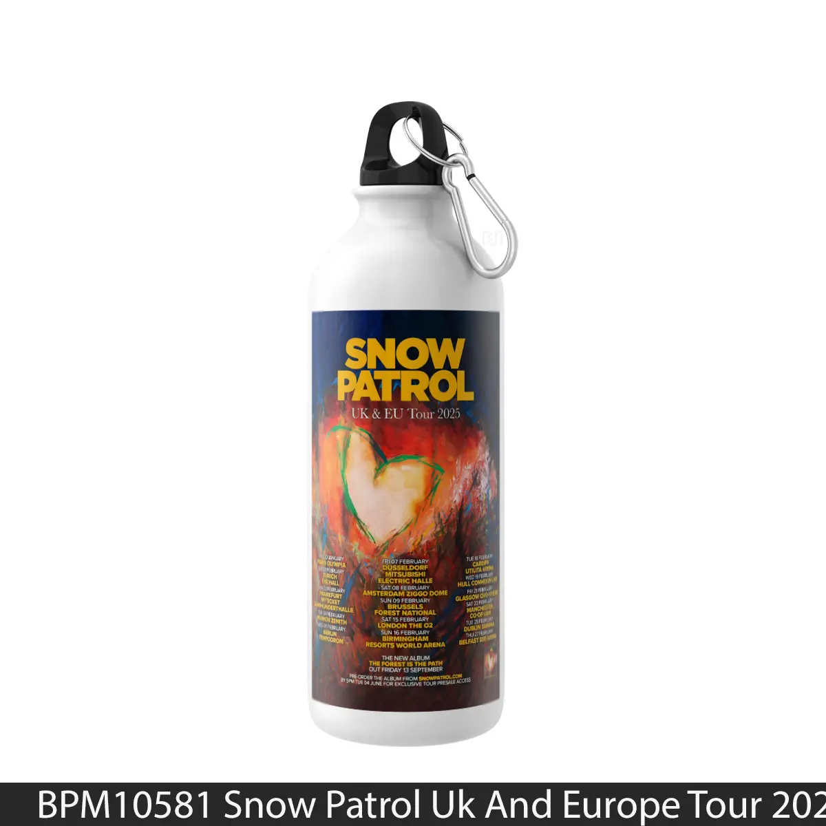 Botol Snow Patrol Uk And Europe Tour 2024 - Music Sport Bottle