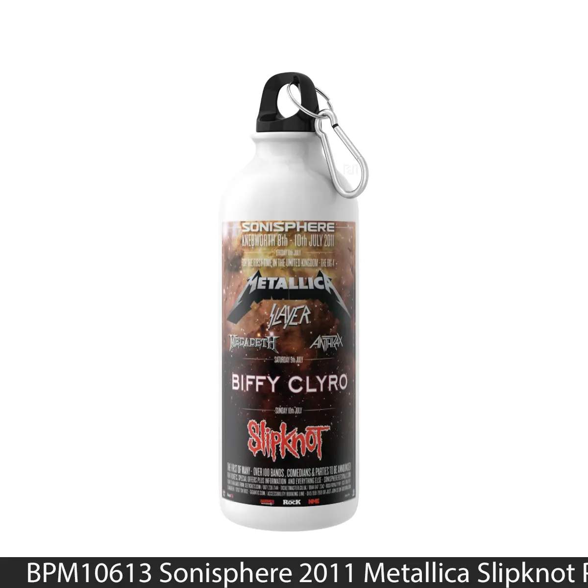 Botol Sonisphere 2011 Metallica Slipknot - Music Sport Bottle