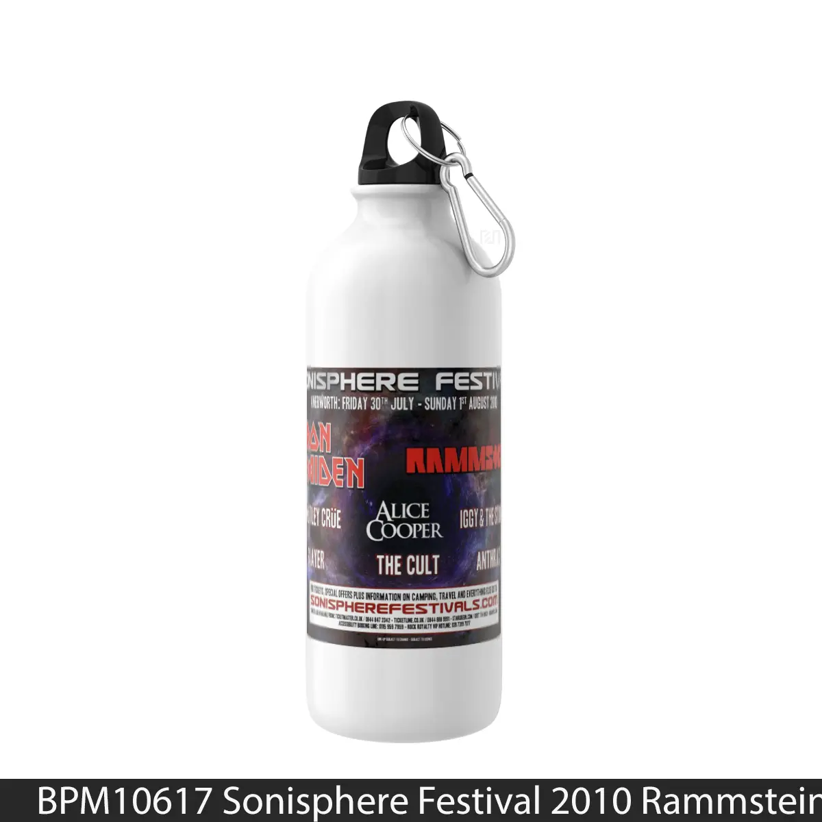 Botol Sonisphere Festival 2010 Rammstein Iron Maiden Pos - Music Sport Bottle