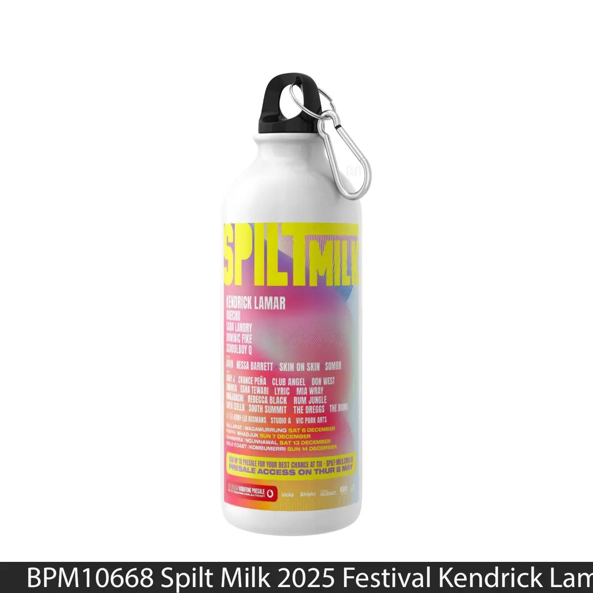 Botol Spilt Milk 2025 Festival Kendrick Lamar - Music Sport Bottle