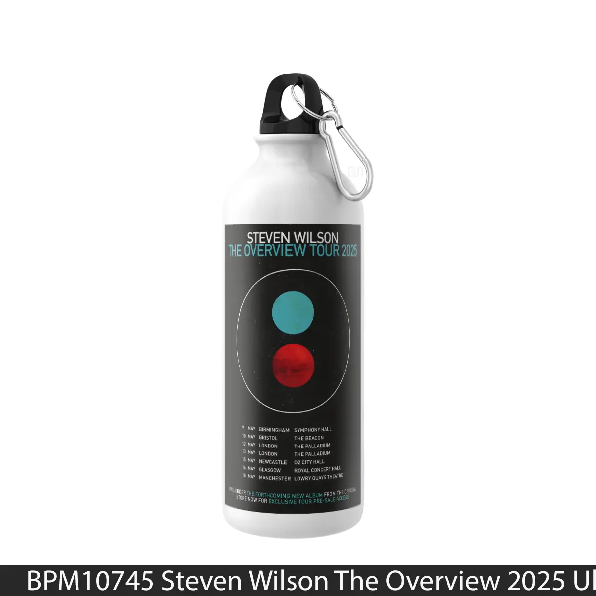 Botol Steven Wilson The Overview 2025 Uk Tour - Music Sport Bottle