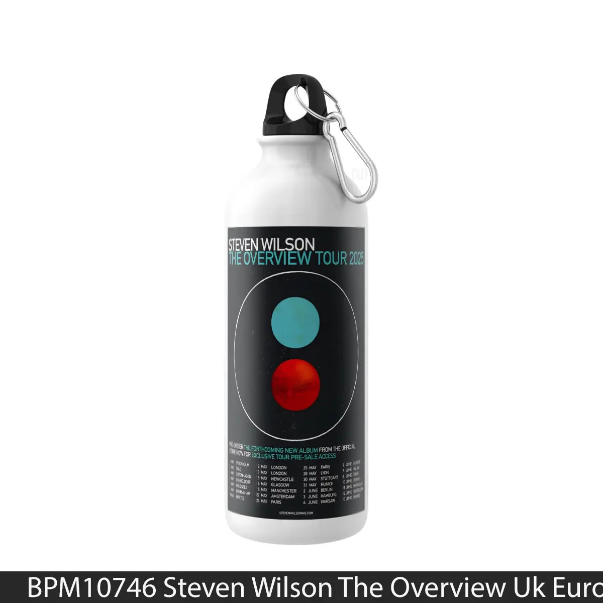 Botol Steven Wilson The Overview Uk Europe Tour 2025 - Music Sport Bottle