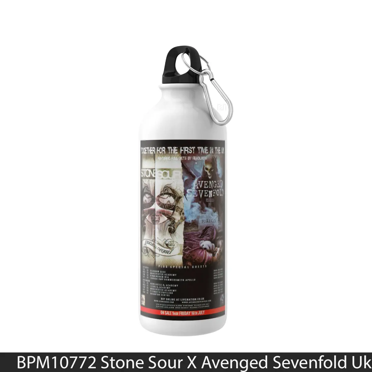 Botol Stone Sour X Avenged Sevenfold Uk Tour 2010 - Music Sport Bottle
