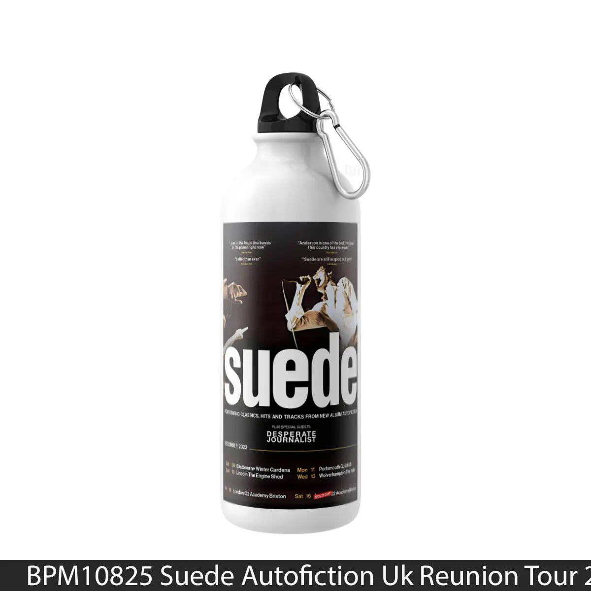 Botol Suede Autofiction Uk Reunion Tour 2023 - Music Sport Bottle