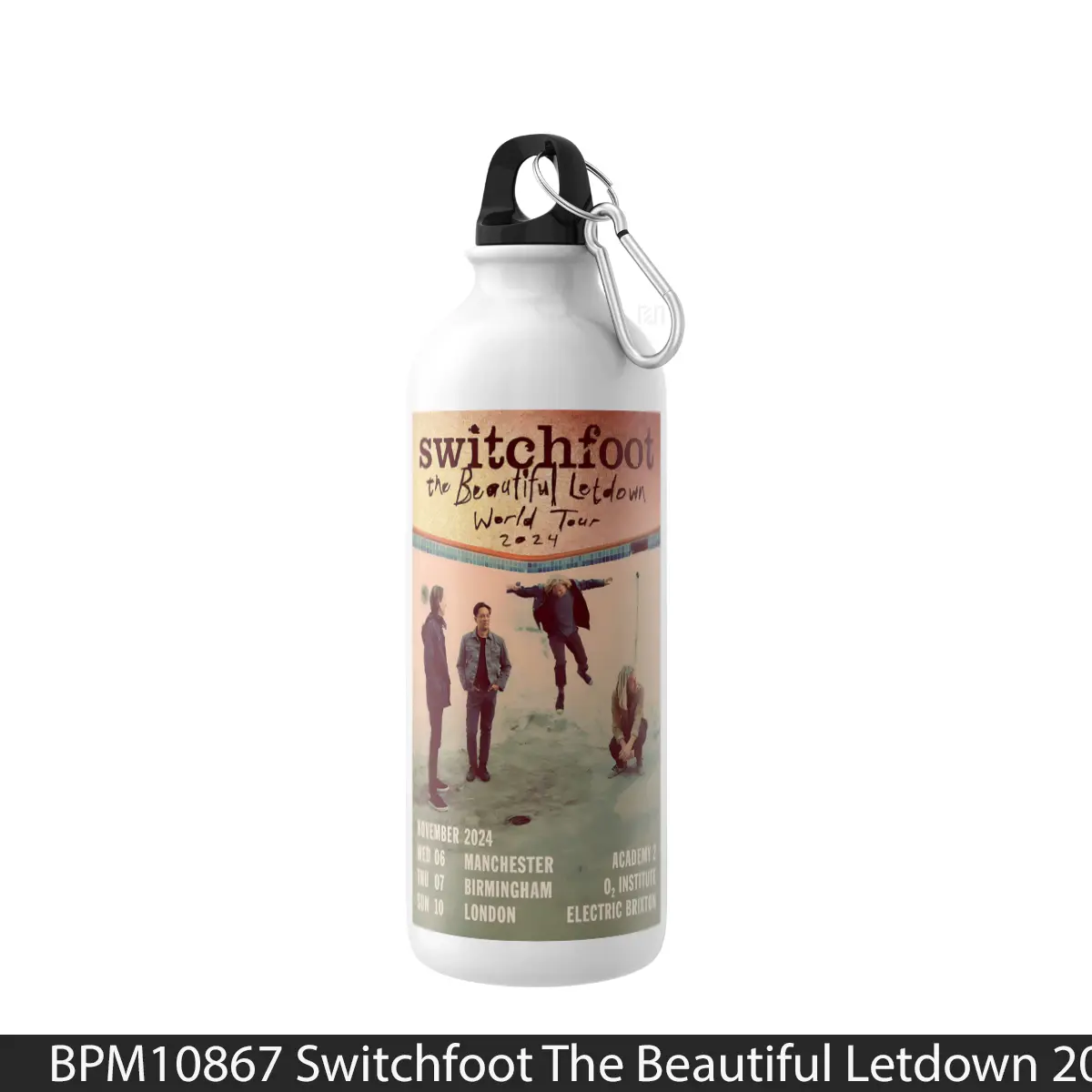 Botol Switchfoot The Beautiful Letdown 2024 Uk Tour Post - Music Sport Bottle