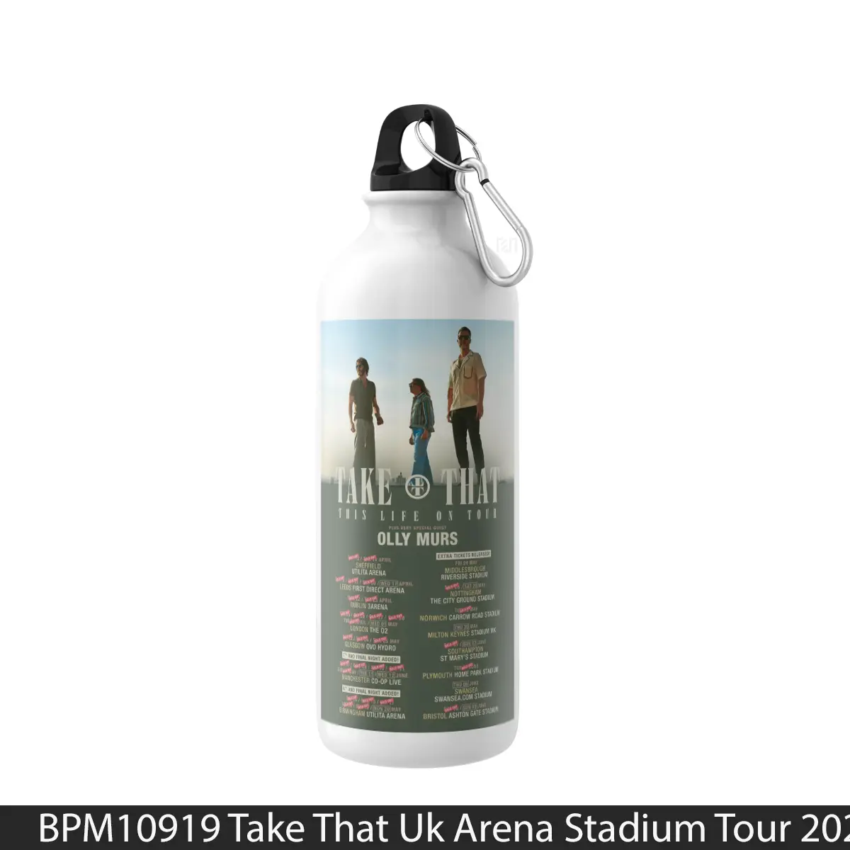 Botol Take That Uk Arena Stadium Tour 2024 - Music Sport Bottle