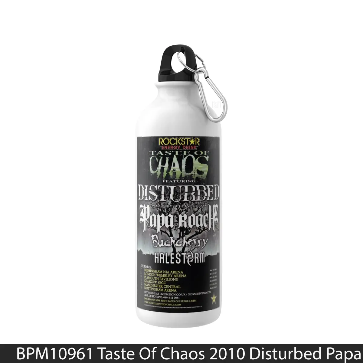 Botol Taste Of Chaos 2010 Disturbed Papa Roach Tour - Music Sport Bottle