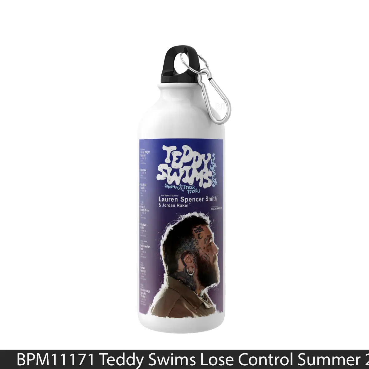 Botol Teddy Swims Lose Control Summer 2026 Uk Tour - Music Sport Bottle