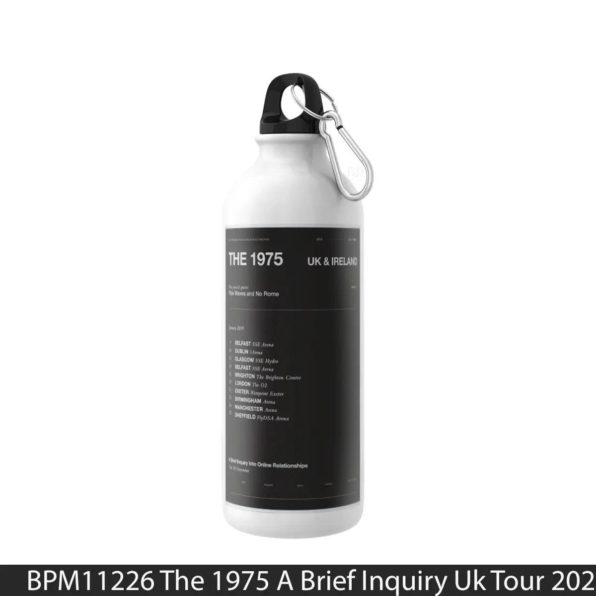 Botol The 1975 A Brief Inquiry Uk Tour 2020 Alternate - Music Sport Bottle