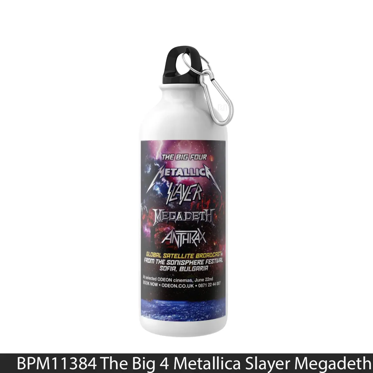 Botol The Big 4 Metallica Slayer Megadeth Anthrax - Music Sport Bottle