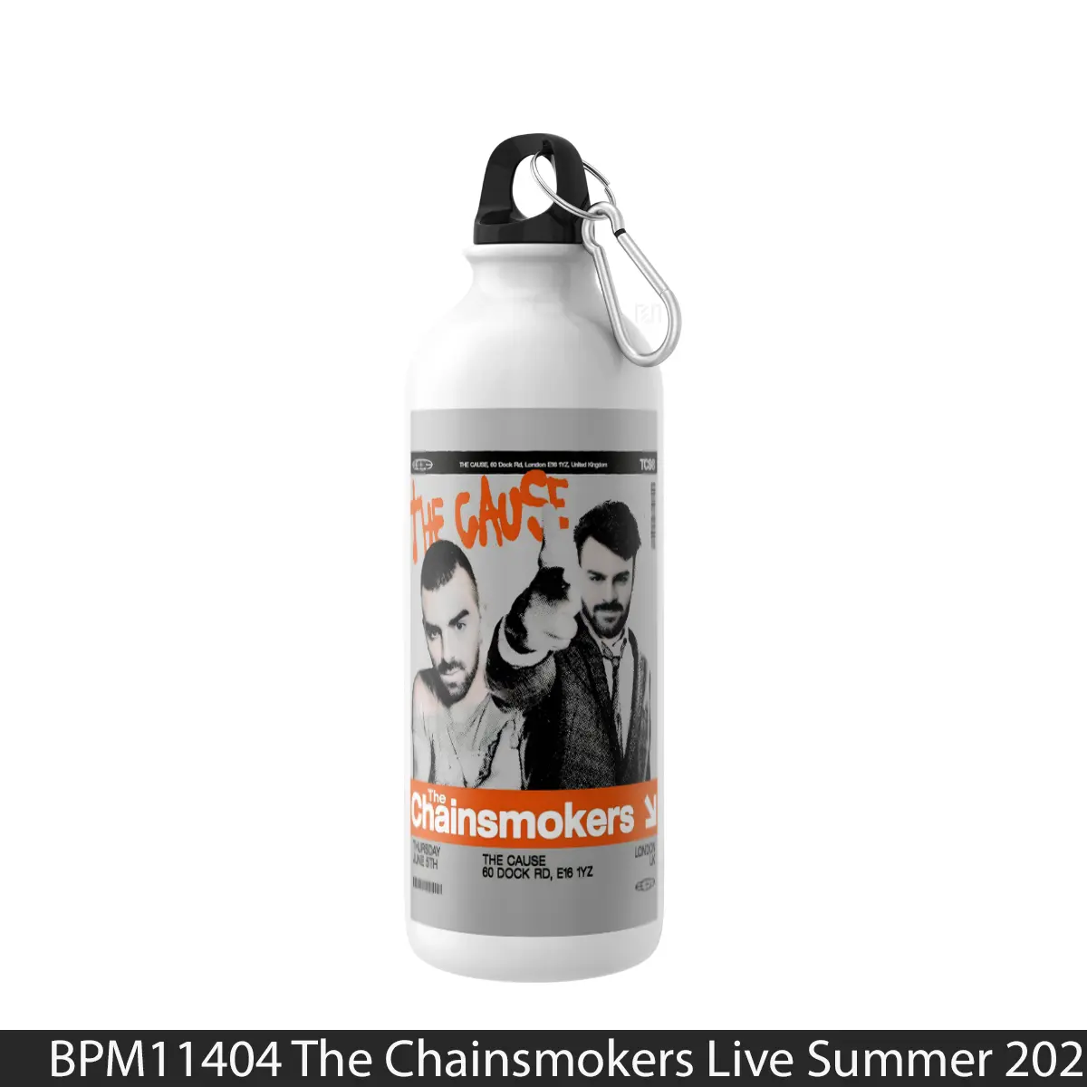 Botol The Chainsmokers Live Summer 2025 Uk Tour - Music Sport Bottle