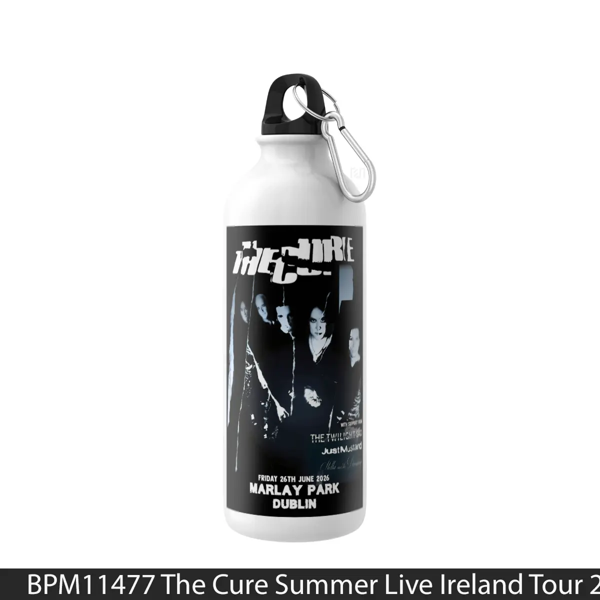 Botol The Cure Summer Live Ireland Tour 2026 Dublin Marley Park - Music Sport Bottle
