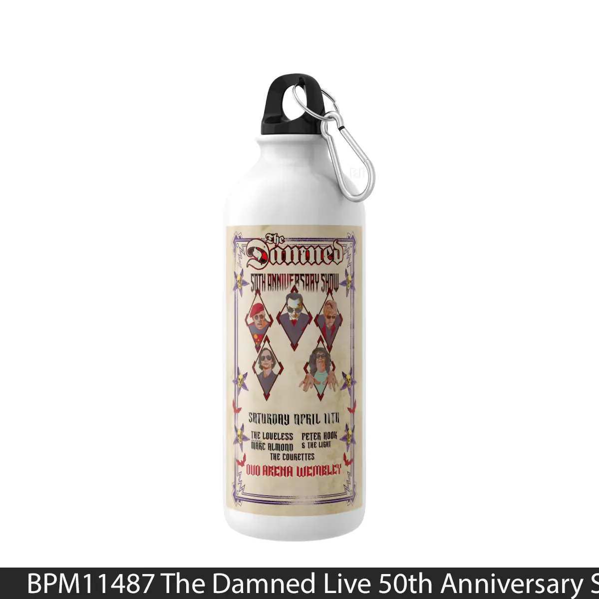 Botol The Damned Live 50Th Anniversary Show - Music Sport Bottle