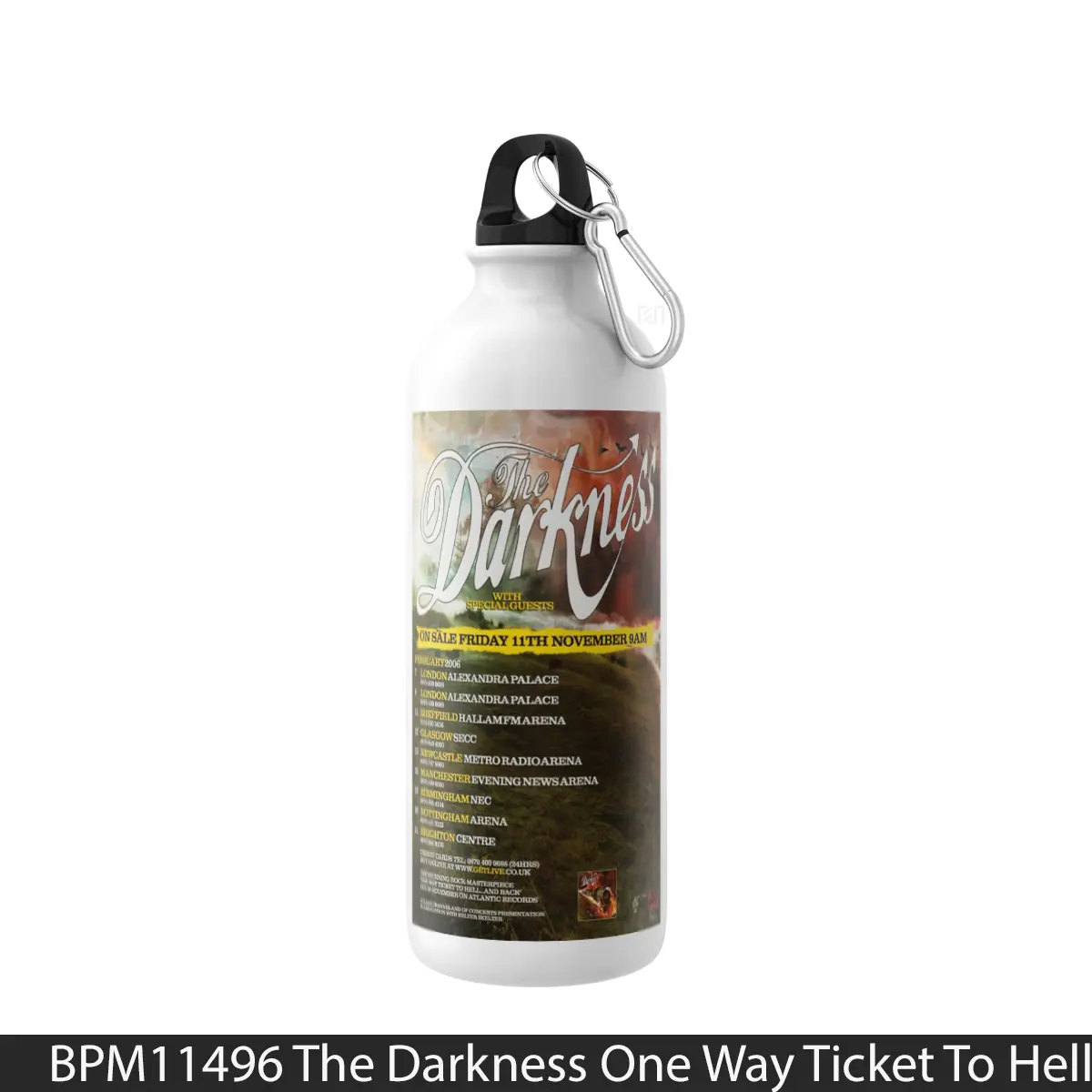 Botol The Darkness One Way Ticket To Hell Tour 2006 - Music Sport Bottle