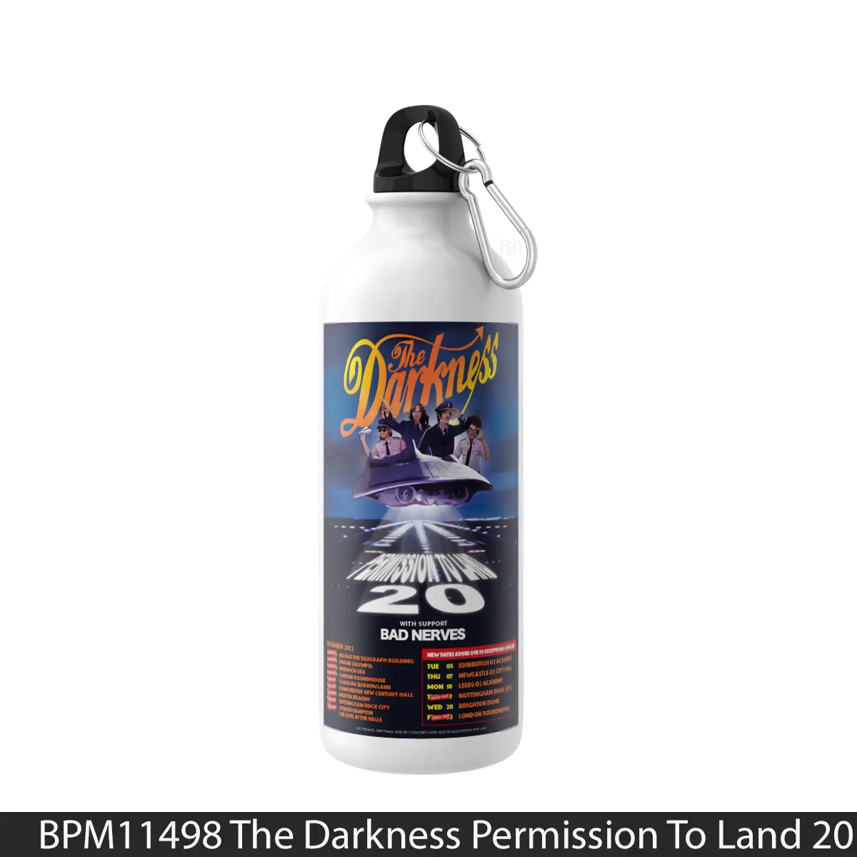 Botol The Darkness Permission To Land 20 Anniversary Tour 2023 - Music Sport Bottle