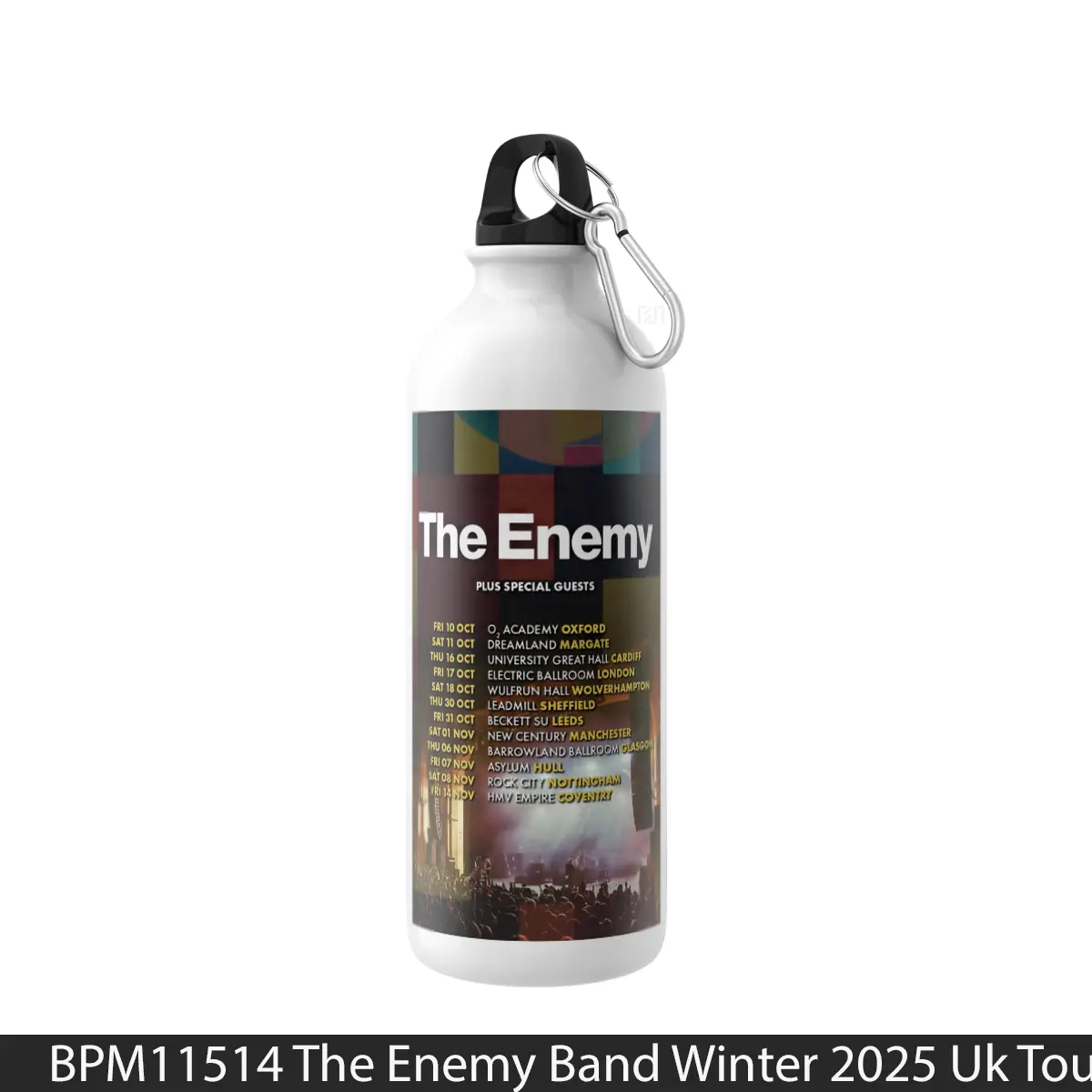 Botol The Enemy Band Winter 2025 Uk Tour - Music Sport Bottle