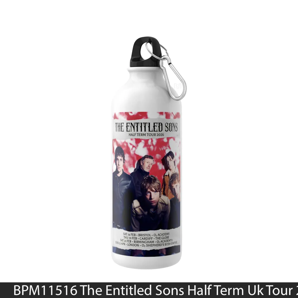 Botol The Entitled Sons Half Term Uk Tour 2026 - Music Sport Bottle