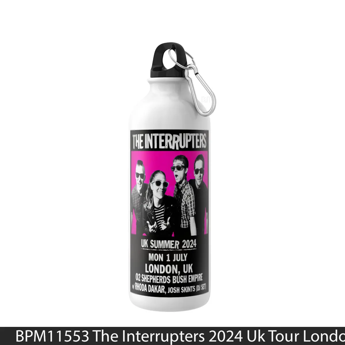Botol The Interrupters 2024 Uk Tour London - Music Sport Bottle