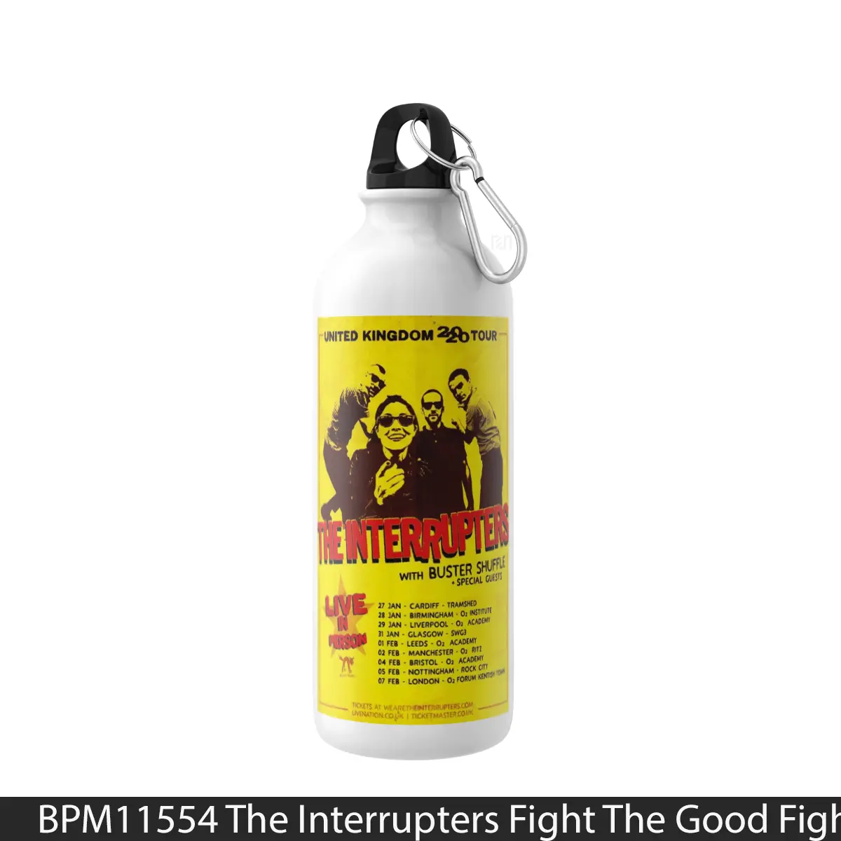 Botol The Interrupters Fight The Good Fight Uk Tour 2020 - Music Sport Bottle