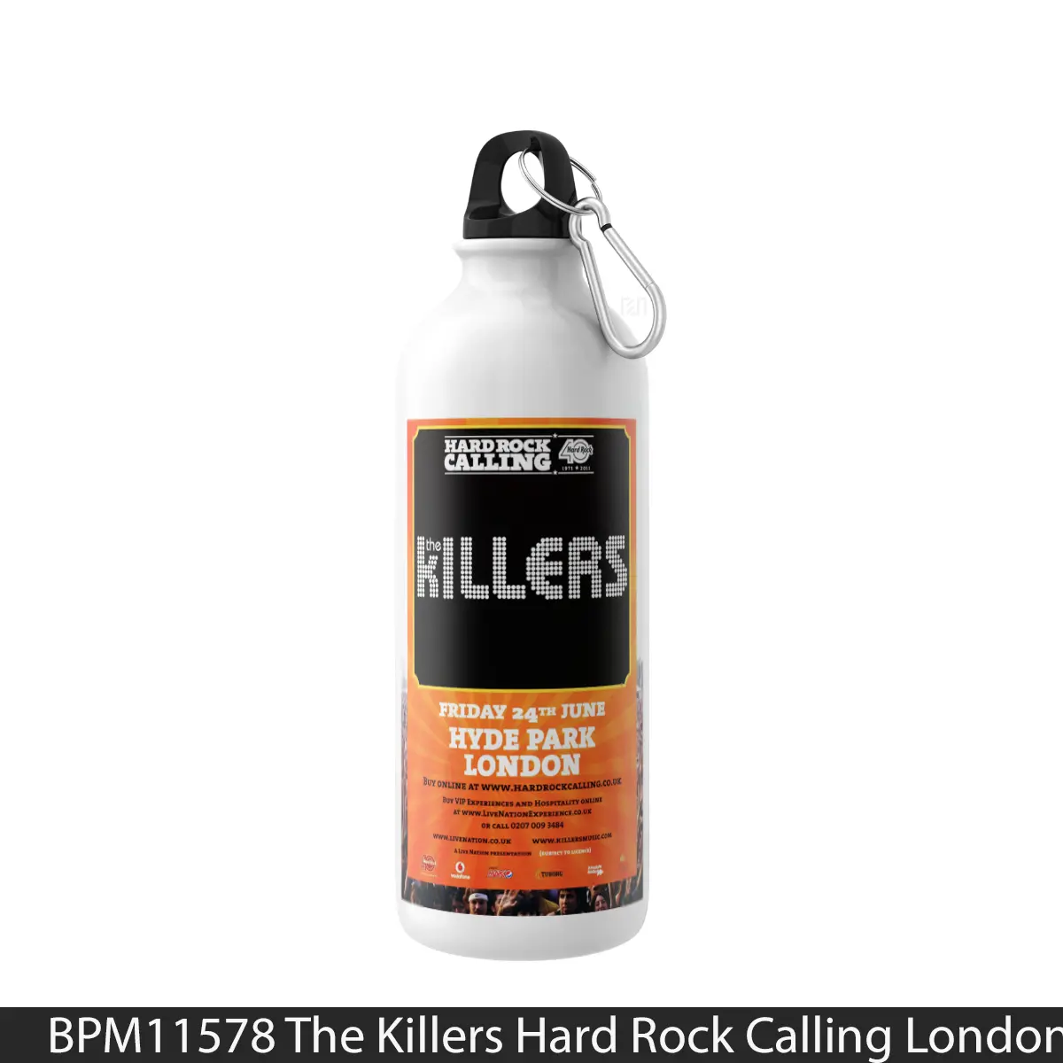 Botol The Killers Hard Rock Calling London Hyde Park 2011 - Music Sport Bottle