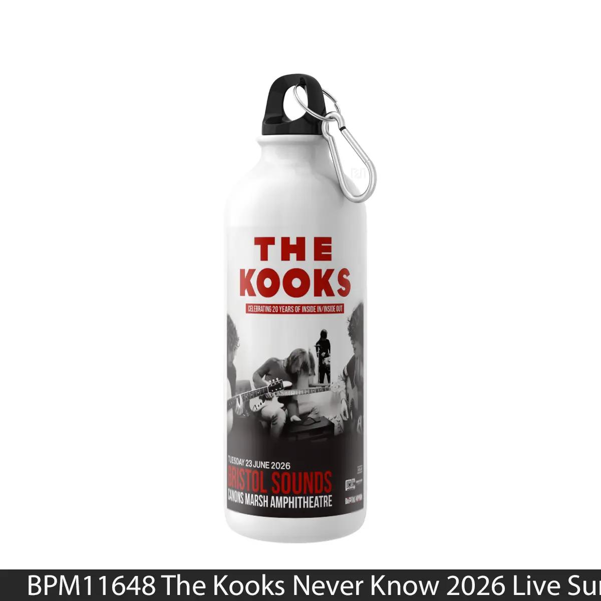 Botol The Kooks Never Know 2026 Live Summer Uk Tour Bristol - Music Sport Bottle