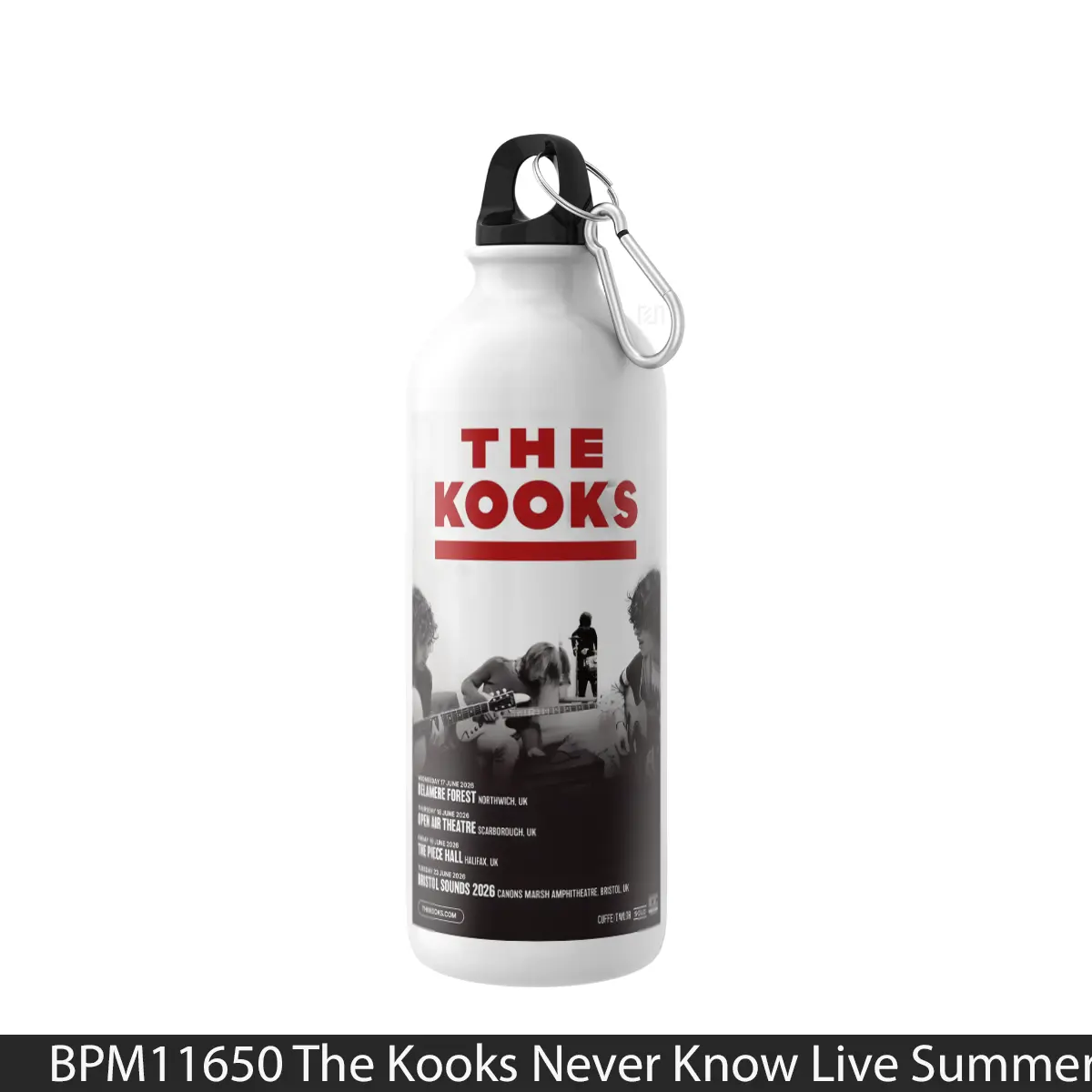 Botol The Kooks Never Know Live Summer Uk Tour 2026 - Music Sport Bottle