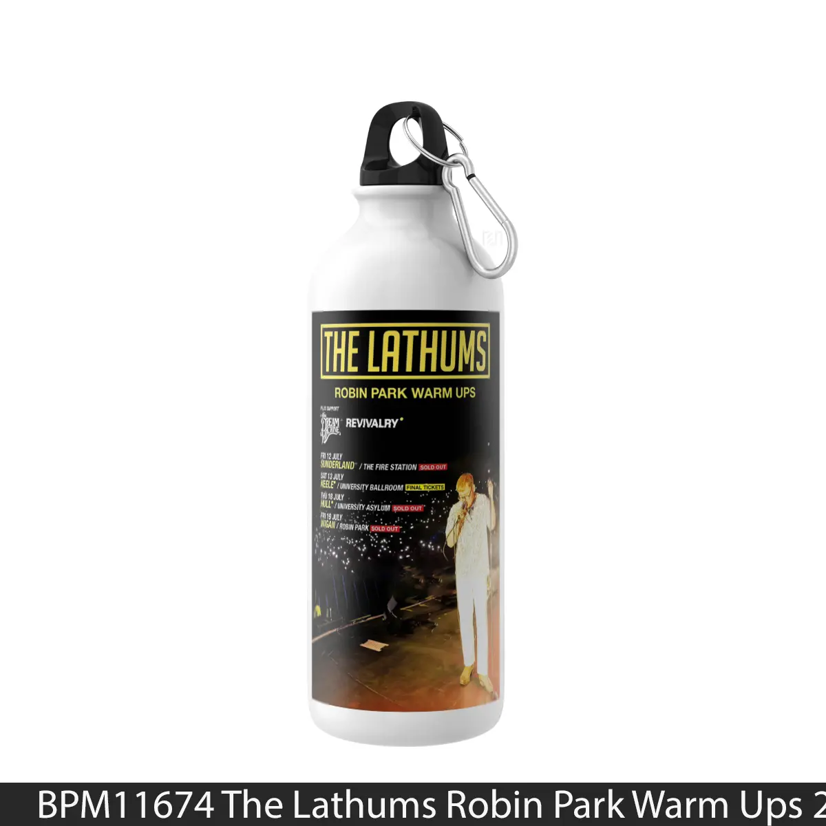 Botol The Lathums Robin Park Warm Ups 2024 Tour - Music Sport Bottle